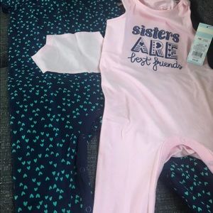 Set of 2 jumper suits for girls